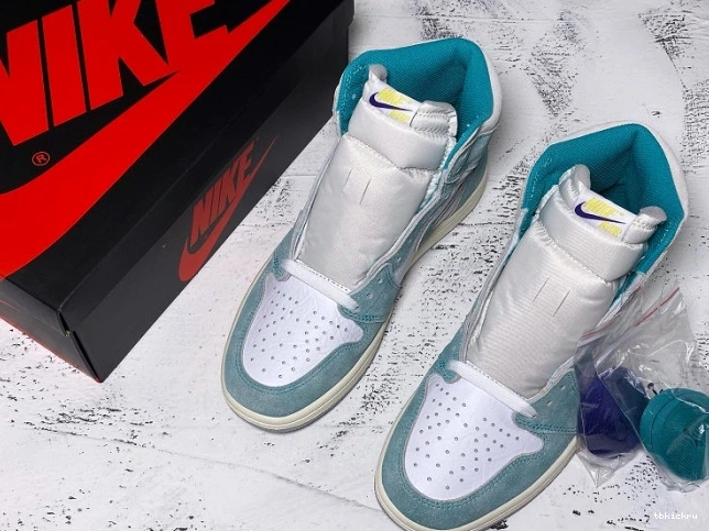 Rep TBkick Green Jordan 1 Air Turbo High 555088-311 Retro OG 0802